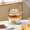 Candle Heated Glass Teapot Set