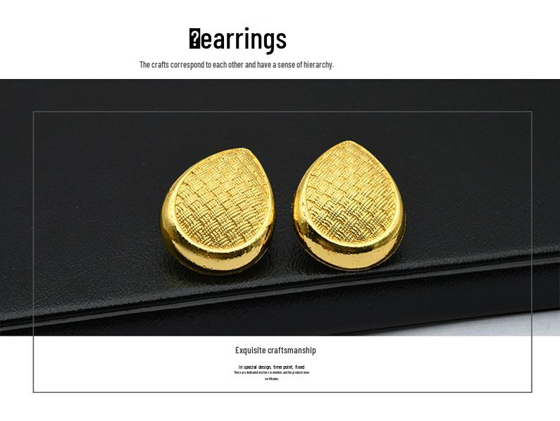 24K Dubai Gold Bridal Jewelry Set: Necklace, Bracelet, Earrings, Ring for African Women