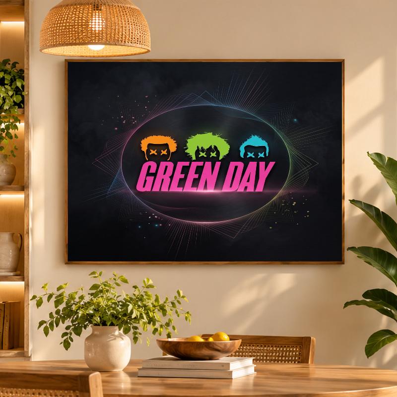 5D Diamond Painting Green Day DIY Full Drill Diamond Art Kit Home Decoration