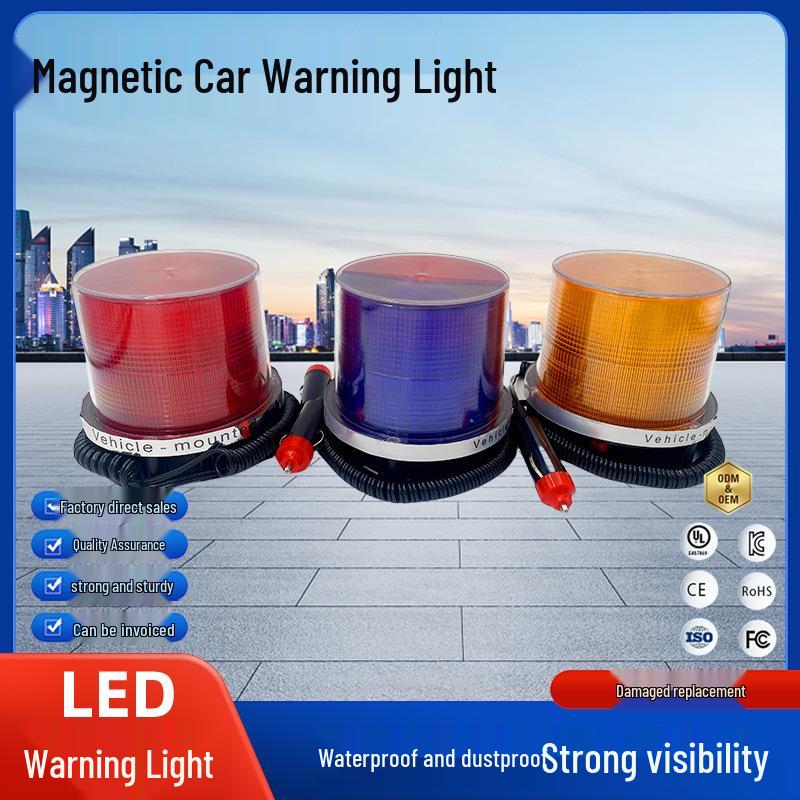 

High-Brightness Magnetic Roof Strobe Light for Vehicle Safety and Emergency Signaling