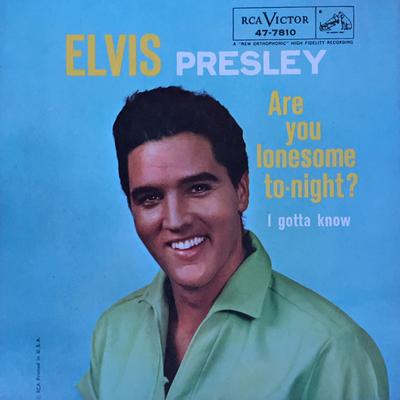 7inch Record ELVIS PRESLEY  Are You Lonesome ToNight 477810 RCA Victor 1960 US Pop Used