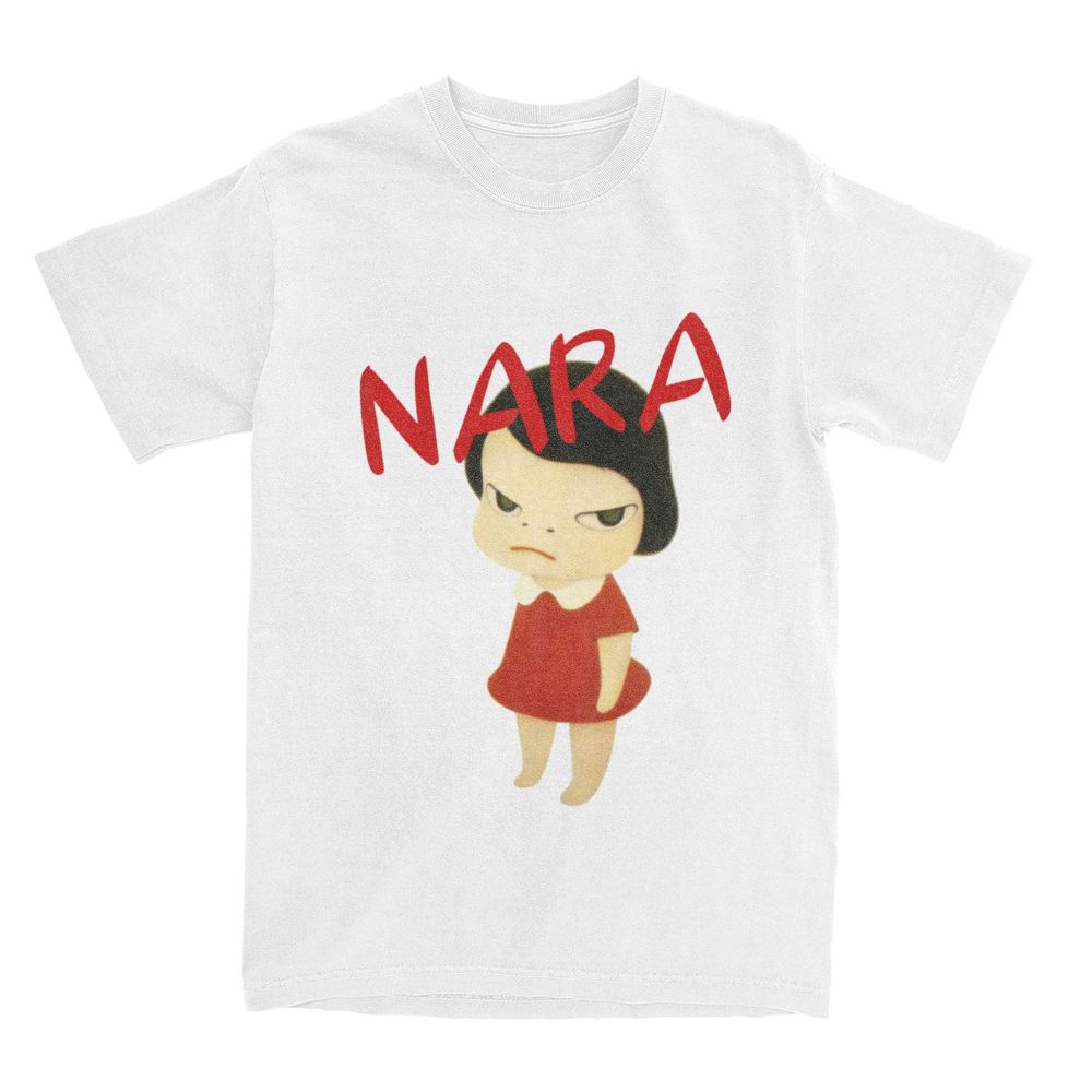 Womens T-Shirts  Yoshitomo Nara We Are Punks T-Shirts  Vintage   Tees Crewneck Short Sleeve T Shirts Party Tops