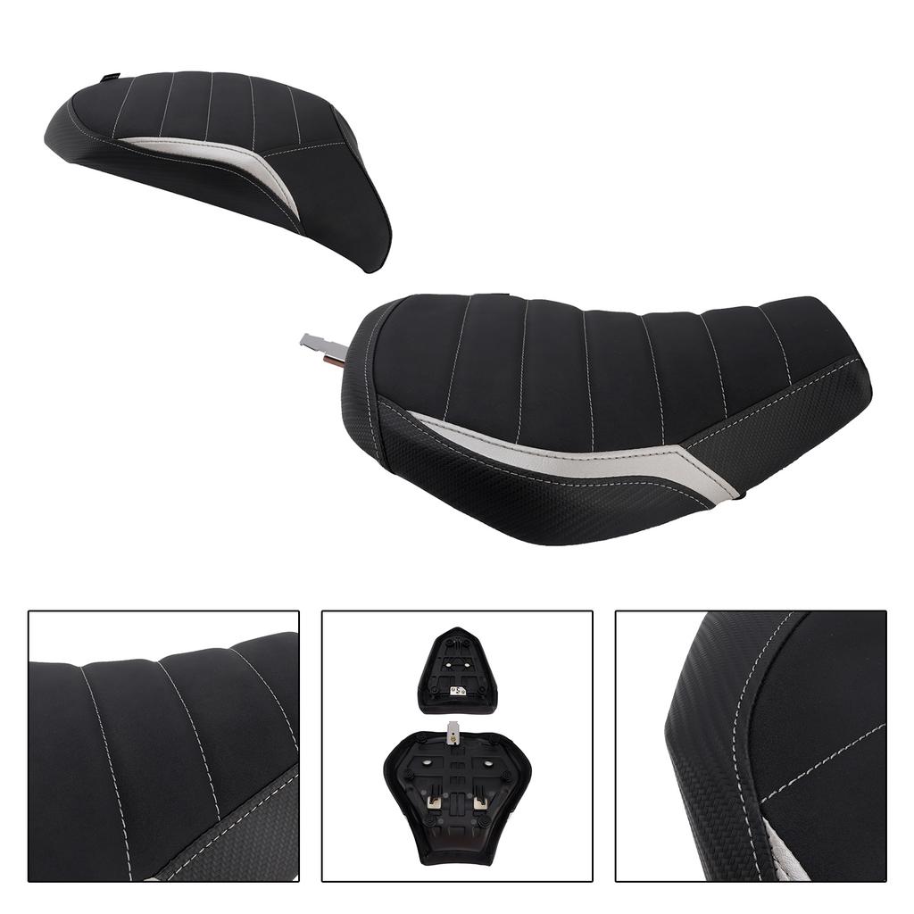 Front&Rear Raider Passenger Cushion Kit Gray For Kawasaki Ninja H2 Sx 2022-2025