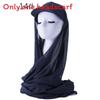Polyester Womens Scarf Hat Set With Solid Color Design For All Seasons