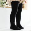 Baby Tykk Tights Baby Småbarn Barn Jenter Strømper Bomulls Varm Strømpebukse Ensfarget Tight Svart Hvit Grå Rosa Høst Vinter