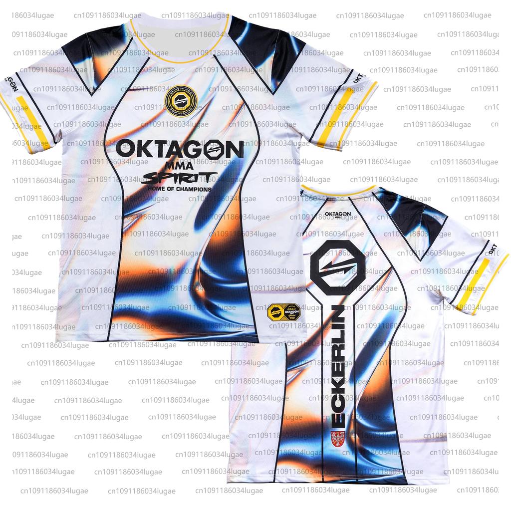 2025 Summer Print OKTAGON Fighting Fighter Fans Uniform Men Women Breathable Round Neck Short Sleeve Man Casual T-shirt Jersey