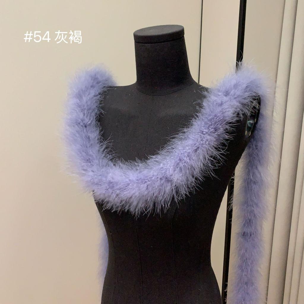 Bunte Federstreifen Truthahnfederstreifen Performance Tanzkostüm Dekomaterialien DIY Textilzubehör