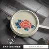 Hand-painted Sancai cover bowl, large with cover, single high-end household ceramic teacup, Kung Fu tea set, tea bowl.