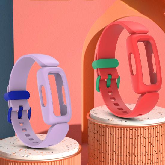 Watch Band Sweat-proof Sports Replaceable Watch Breathable Integrated Belt for Fibit Inspier 2/ACE