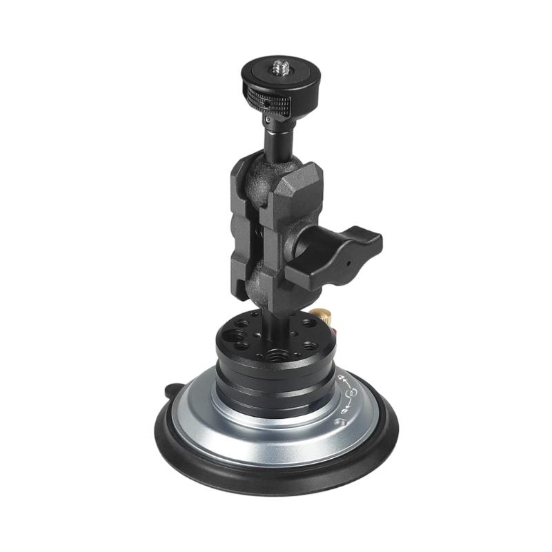 Quick Install Alloy Car Camera Holder Featuring 360 Rotate And Strong Suction For Stable On Vehicles