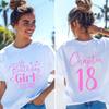 T-shirt da Donna Divertenti Ragazza del Compleanno Nata nel 2008 Regali per Ragazze Magliette Capitolo 18 Ragazza del 18° Compleanno Top Grafici Streetwear Retro