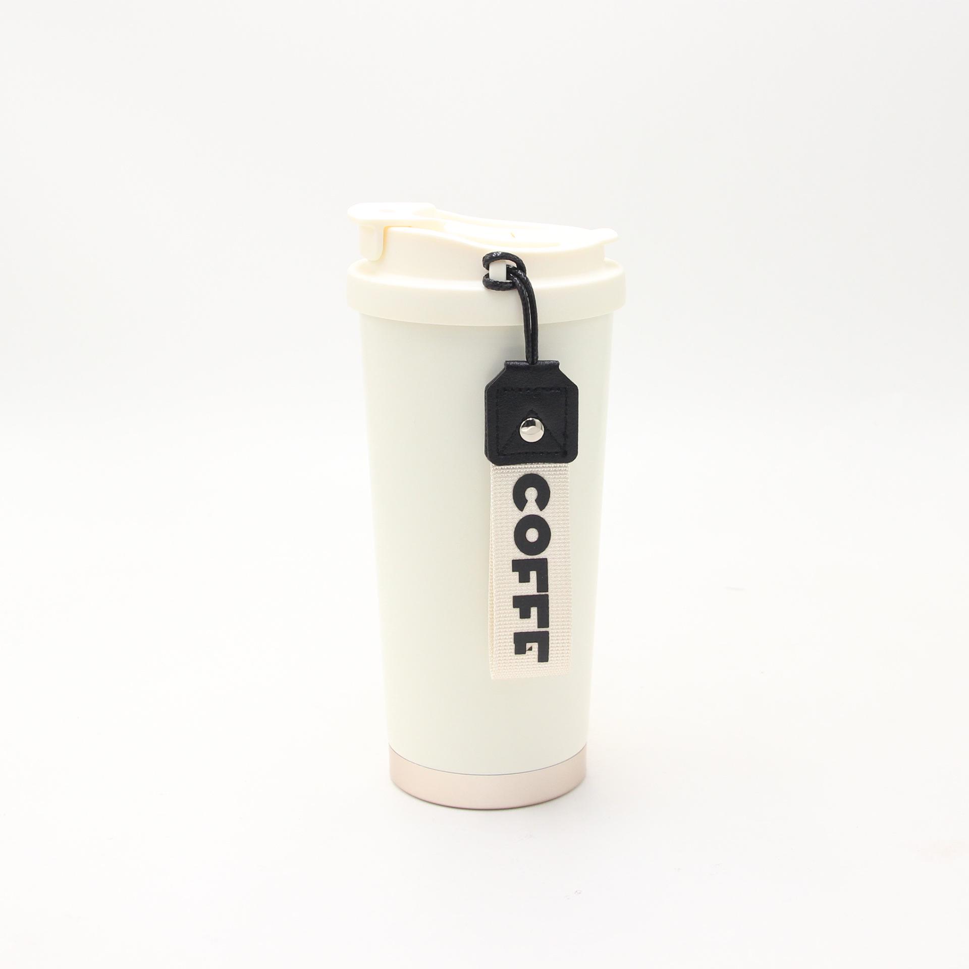 

Portable Stainless Steel Vacuum-Insulated Coffee Cup - Stylish Double-Walled Water Cup 500ml
