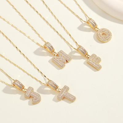 Luxury Zircon English Letter Choker - Autumn/Winter High-End Niche Necklace for Women