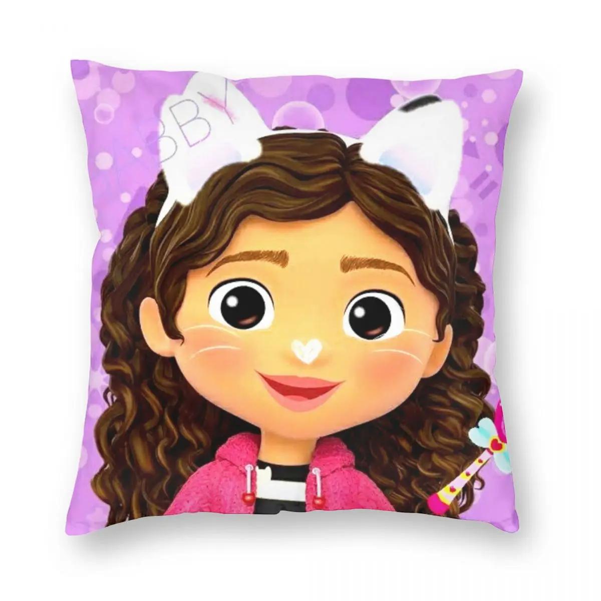 

Милый Кукольный домик Гэбби Наволочка Мягкая Ткань Наволочка-подушка Декор Детская Наволочка Чехол Домашний На молнии 66x66cm