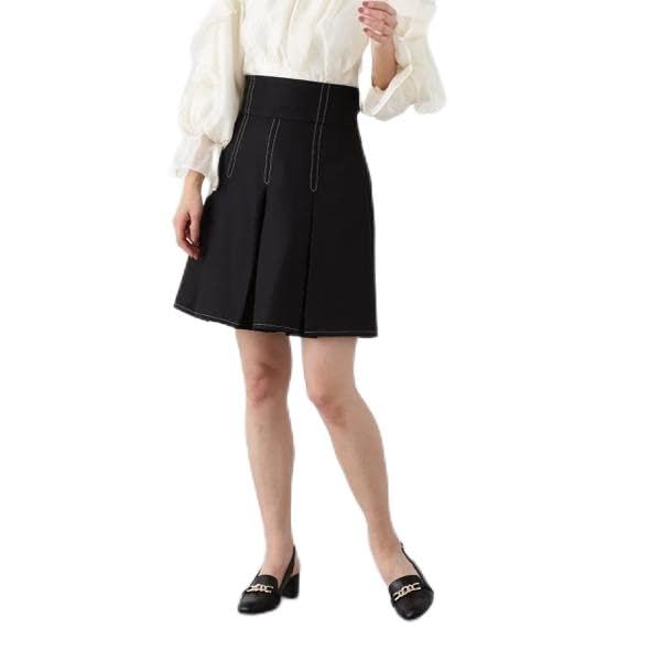 Jill by Jill Stuart Women's High-Waisted Tucked Mini Skirt Casual Pants, Black