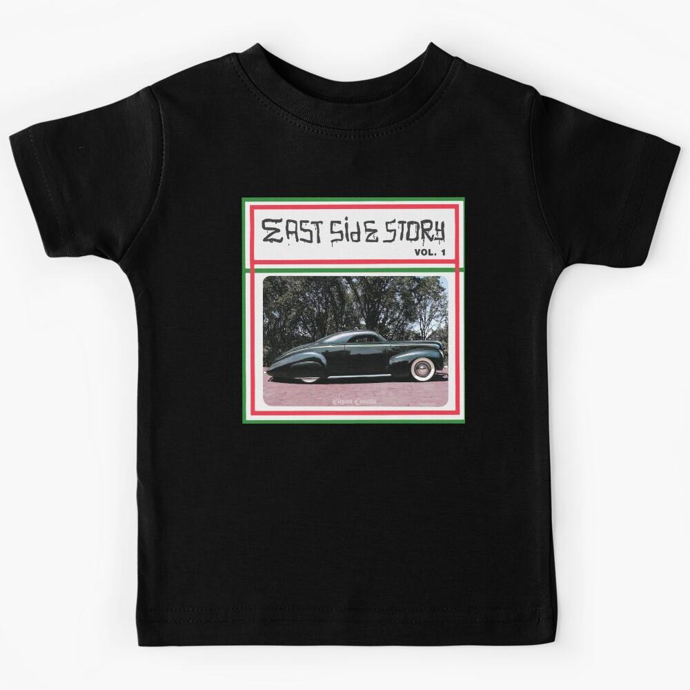 East Side Story with a 1940 Mercury Coupe - Lowrider, Kustom, Hot Rod, Muscle Car Kids T-Shirt 150