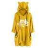 Fashion Women Casual Halloween  Print Hooded Long Sleeve Pocket Shirt Top