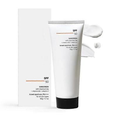Opalovací krém SPF 50 Lehký s multivitamíny | Nezanechává bílé stopy | Širokospektrální PA ++++ | Pro ženy a muže