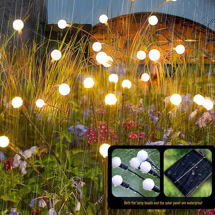 Solar-Powered Waterproof Firefly Garden Lights for Outdoor Villa Courtyard Atmosphere