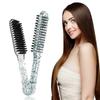 Professional Hair Straightener Bristle Straight Hair Double Brush V-shaped Comb Clip Not Hurt Styling Tools Barber Accessories