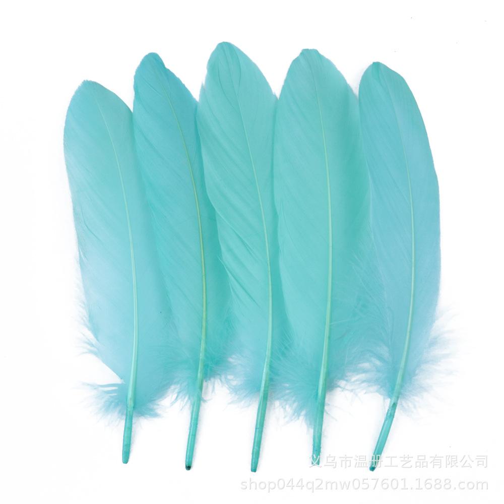 High-Quality Colored Goose Feathers Large Floating Feathers Children'S Handmade Clothing Materials Macaron Feather Accessories