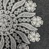 Water-soluble lace placemat French hollow embroidery fabric decorative ornament prop dining table mat white round table mat