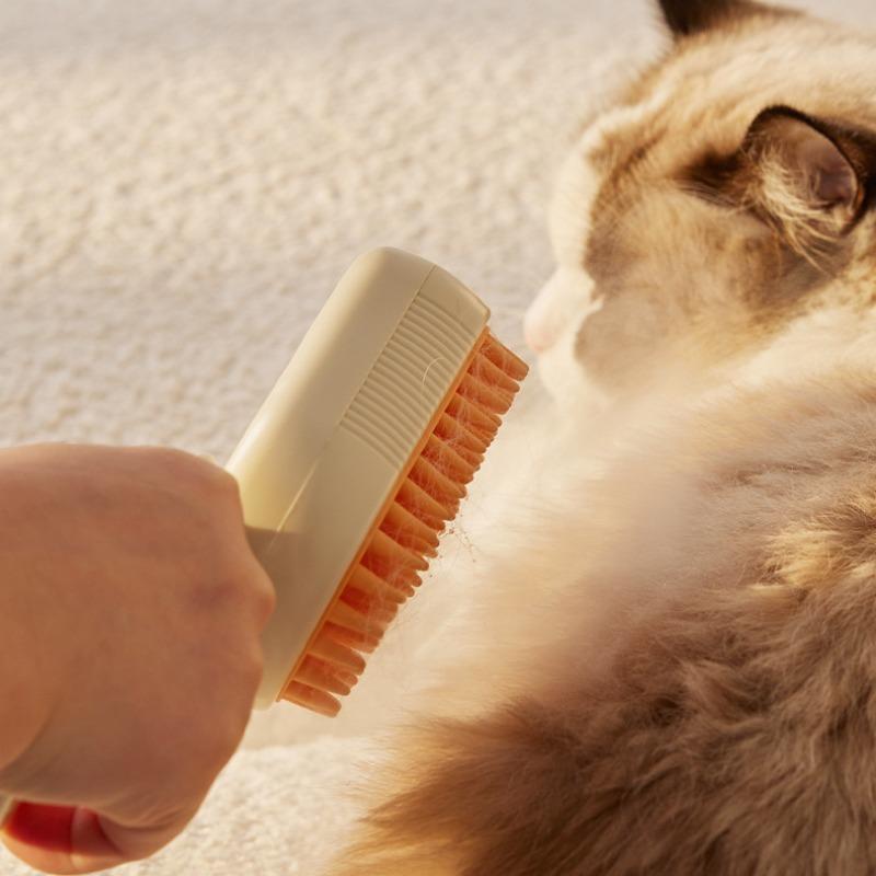 Spazzola per cani Steamy Spazzola per capelli a spruzzo elettrica per gatti Spazzola a vapore per cani 3 in1 per massaggi Toelettatura animali domestici Rimozione di peli aggrovigliati e sciolti