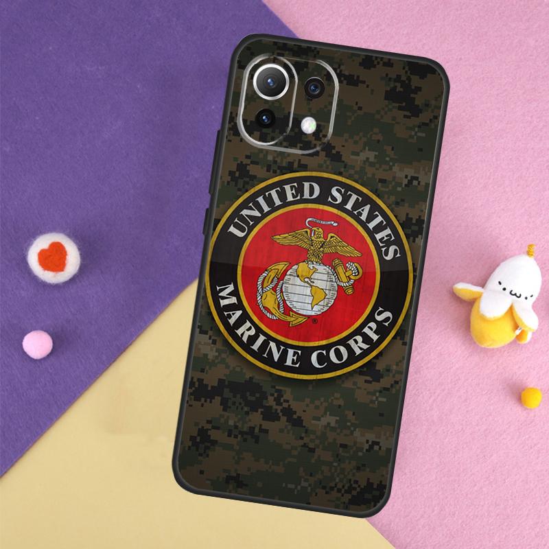 USMC Marine Corps Case For Xiaomi 14T 11T 12T 13T Pro 13 14 15 Ultra POCO X7 Pro X3 X5 X6 F5 F6 M6 Pro Cover