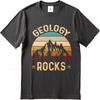 Oversized Summer Man Tshirt Geology Rocks Mountain Sunset Design Short Sleeve Comfortable Crew Neck Teeshirt Cotton Men Top Tees