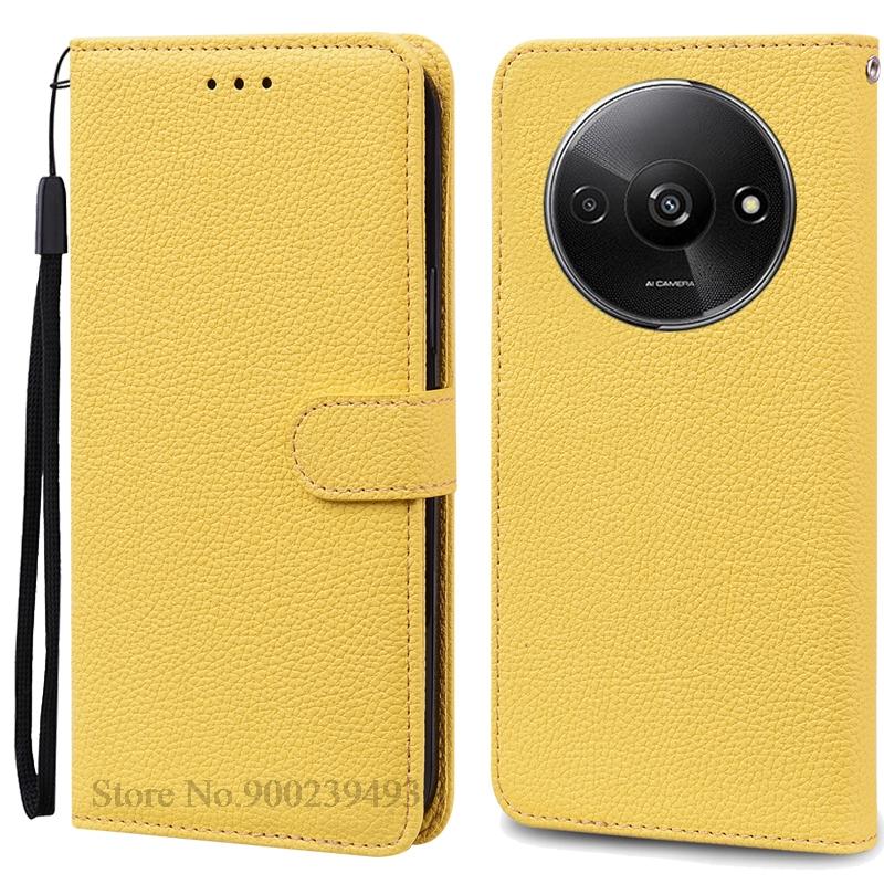 Pro Redmi A3 Pouzdro Kožené Peněženkové Vyklápěcí Pouzdro Pro Xiaomi Redmi A3 Kryt Ochranné Fundas Coque Pro Xiaomi Redmi A3 A 3 Pouzdro na Telefon