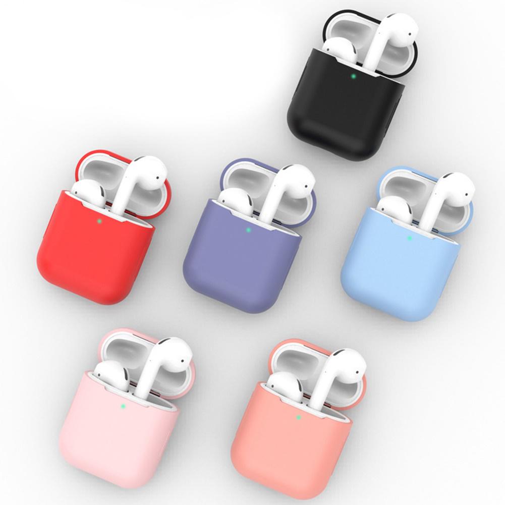 

Беспроводной защитный силикон для обложки Наушник Полный Анти-шок Airpods Дело