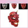 Rot-Weiße Japanische Harz Hanryu Dämonenkönig Maske Perfekt Für Halloween Cosplay Events