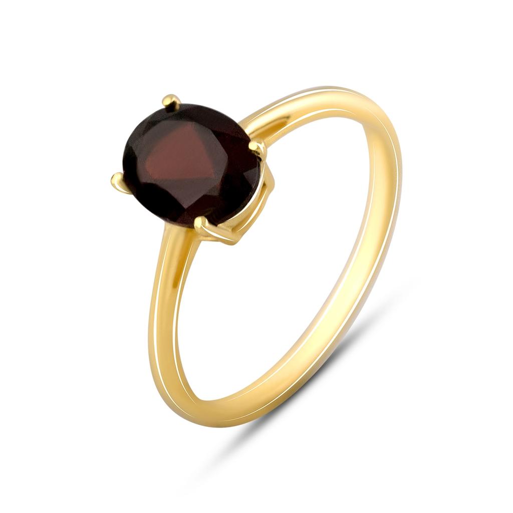 Серебряное кольцо с натуральным гранатом (2117919)