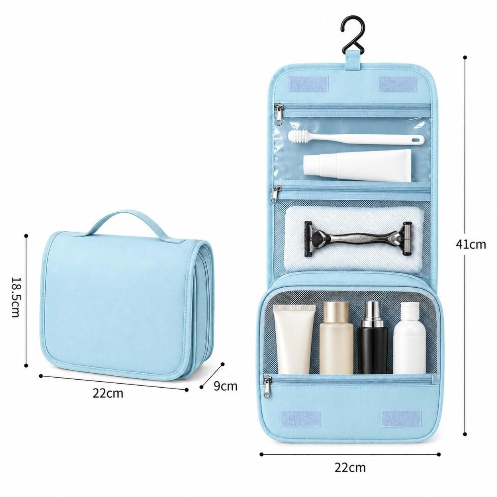 Hanging Hook Travel Cosmetic Bag Foldable Makeup Organizer Hanging Toiletry Bag  Travel Storage
