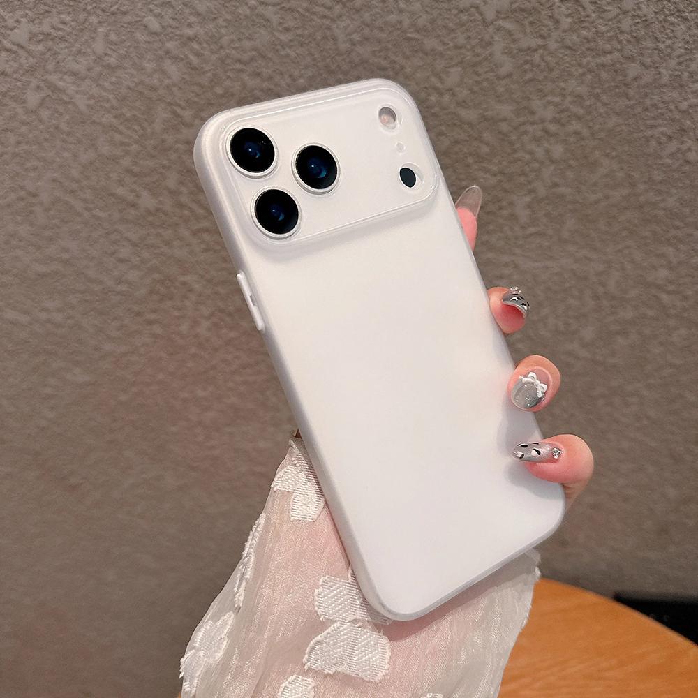 Fashion Ultra Thin Translucent Phone Case For iPhone 17 16 15 14 13 Pro Max 17Pro 16Pro Cases Shockproof Soft Matte Back Cover