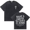 Washed Christian Religious Jesus Forgive Them Father Tshirt Men Women Fashion Oversized Short Sleeve Summer Male Vintage Tees