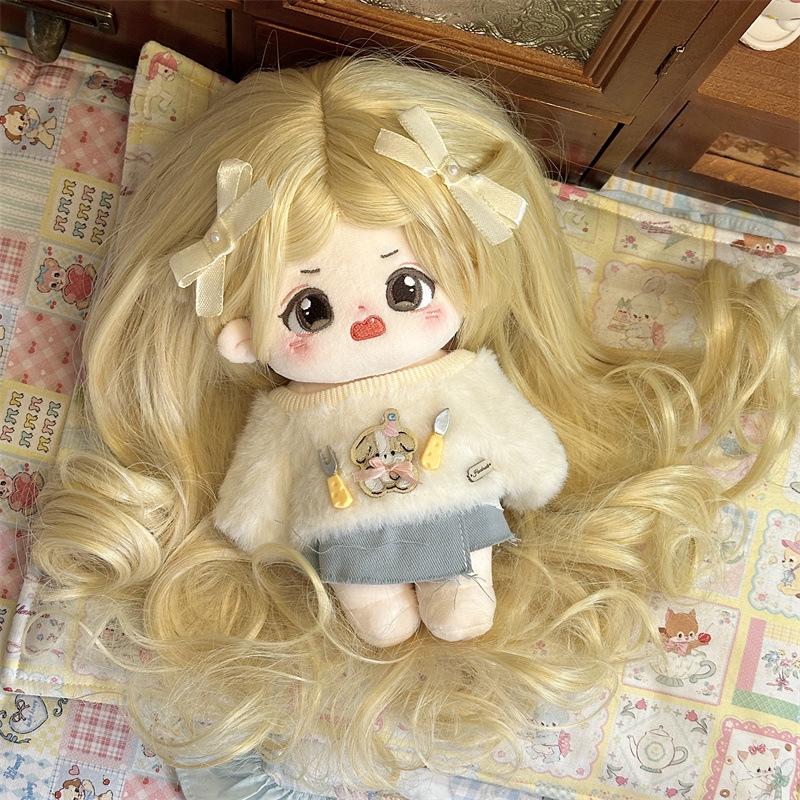 20CM Cotton Doll Wig for Male and Female Dolls - Headgear and Hair