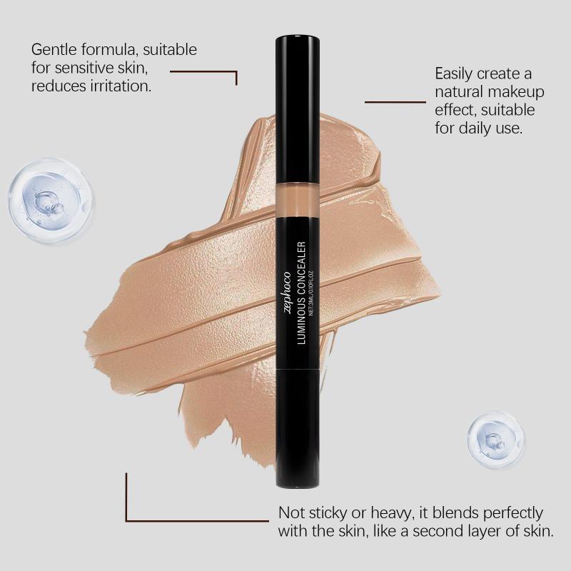 Hydrating Lightweight Concealer Smooth Fit Natural Skin Tone Moisturizing Brightening Breathable Long-lasting Face Makeup