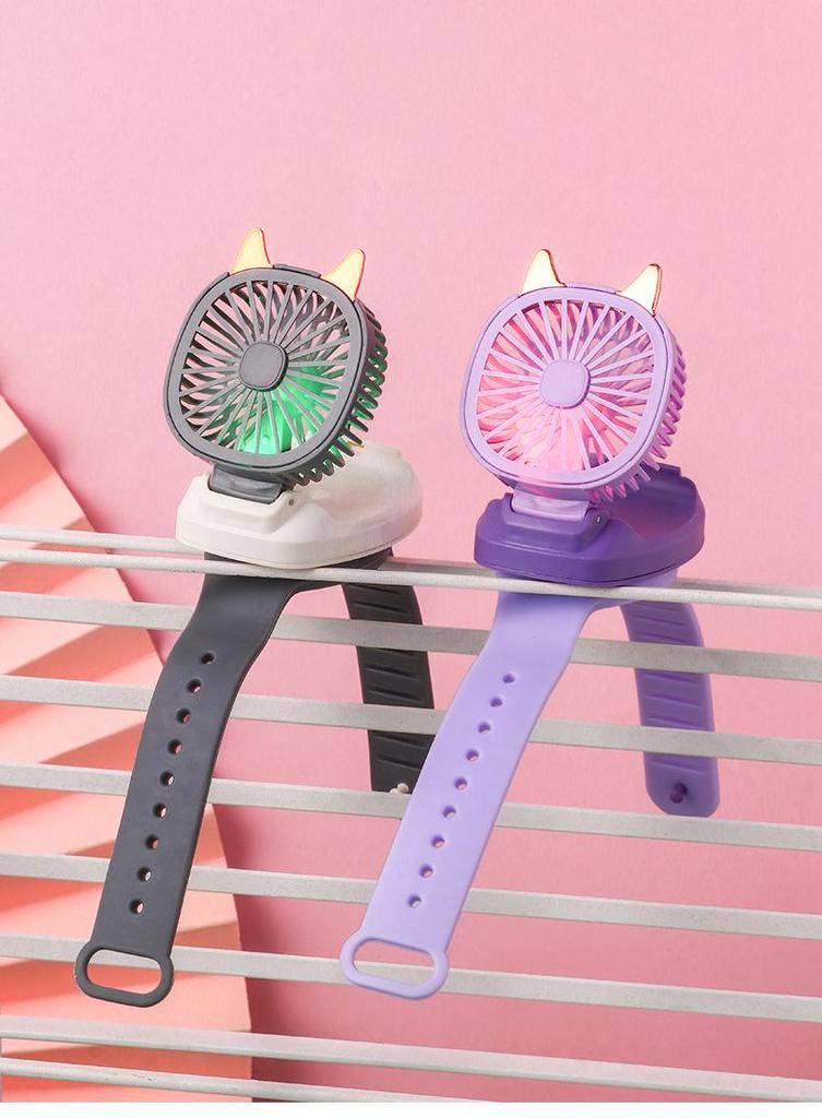 Children's Cartoon USB Portable Folding Wristband Fan – Perfect for Children’s Day Gift