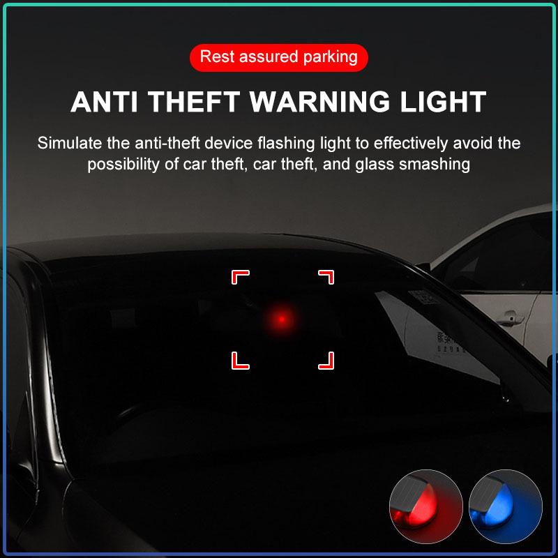 LED Solar Powered Fake Security Light Simulated Car Led Warning Light For Nissan Qashqai X J10 J11 Trail Tiida Teana Skyline Juke X-trail Almera