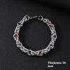 Bracciale da Uomo in Acciaio Inossidabile Semplice Prepotente Punk Alto Senso Cubano Acciaio al Titanio Bracciale Gioielli da Uomo