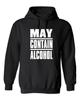 May Contain Alcohol Graphic Novelty Sarcastic Humor Men's Hoodies