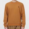 Timberland Logo Embroidered Solid Color Crew Neck Sweatshirt Men Sweatshirt Light-Brown A5SF8-P47