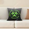 Biohazard Toxic Warning Logo Cool Pillow Cover Cushion Case Sofa Couch Home Gaming Room Decoration
