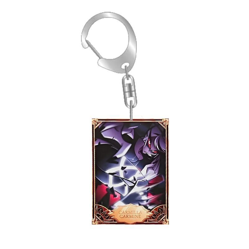 Anime Cartoons Acrylic Key Chain for Abel Peppermint 3 Vees Alastor Fat Nuggets Card Key Buckle Self-Made Student Bag Pendant