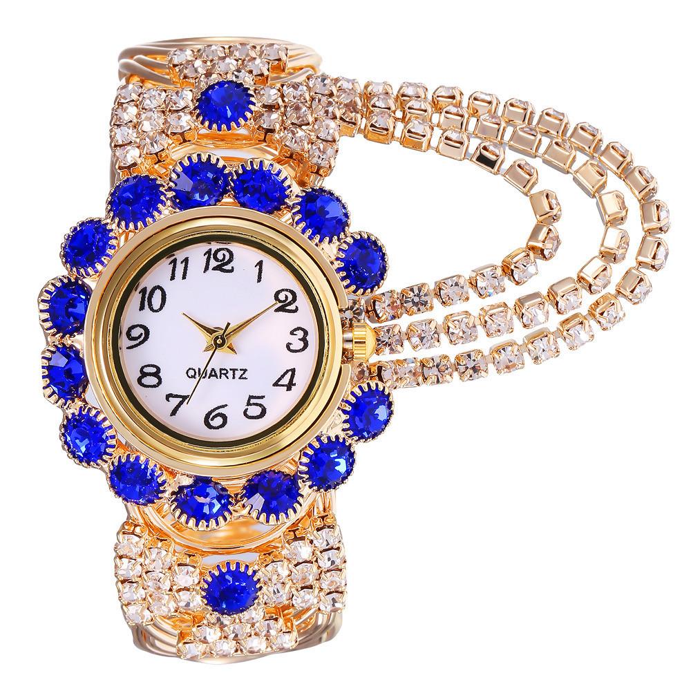 Ladies Fashion Alloy Quartz Watch With Rhinestone Embellishments For Elegant Women