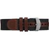 Timex TW4B08200 Expedition Acadia Mens Watch Black Brown White Leather Nylon Strap