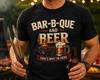 Funny BBQ Shirt, Bar-B-Que And Beer Shirt, Grill Master Tee, Backyard BBQ Shirt, Beer Lover Shirt, Summer Cookout Tee, Dad BBQ Gift