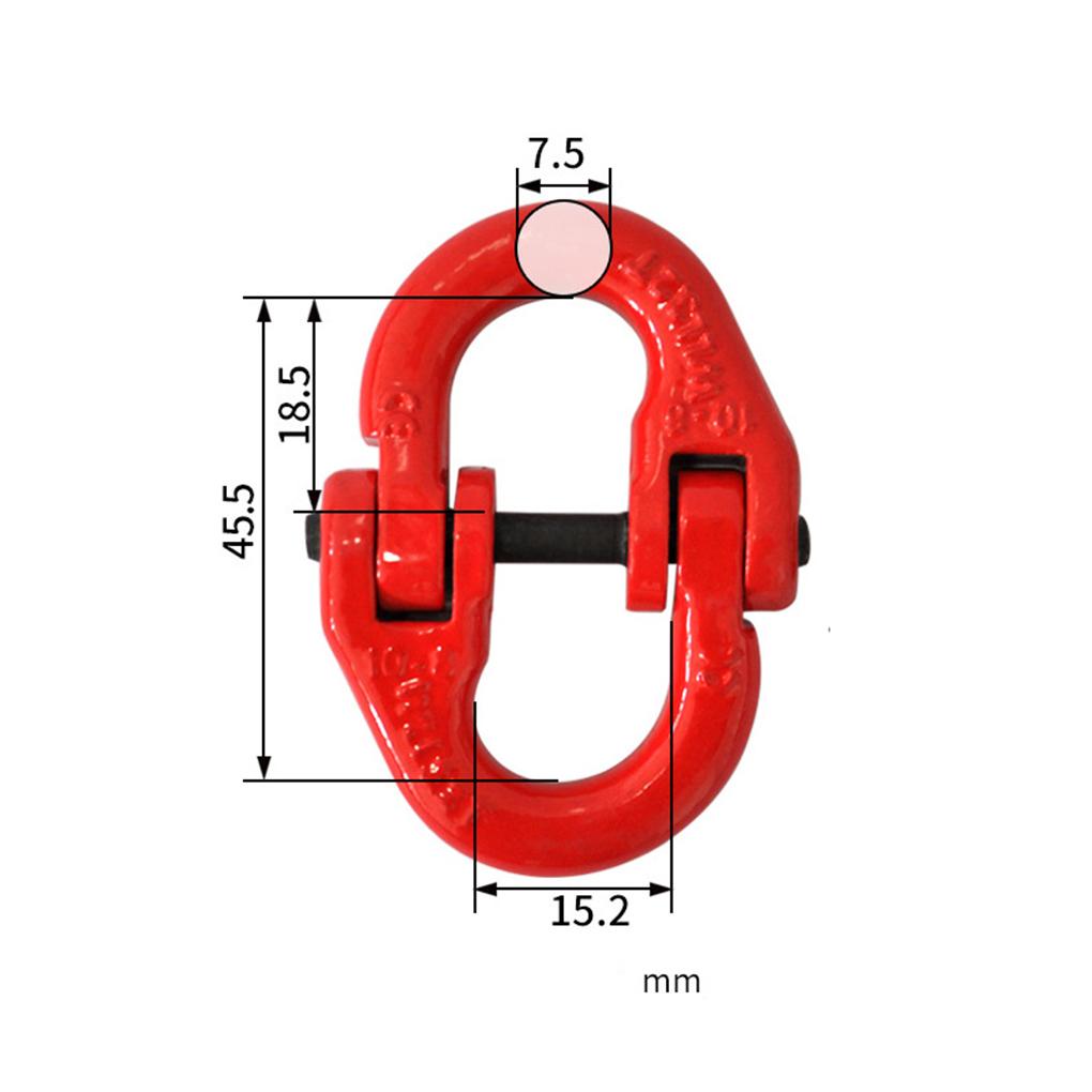 

Красный сплав стали марки 80, соединение звеньев Hammerlock, подъемная пряжка, подъемная пряжка, кран 8T