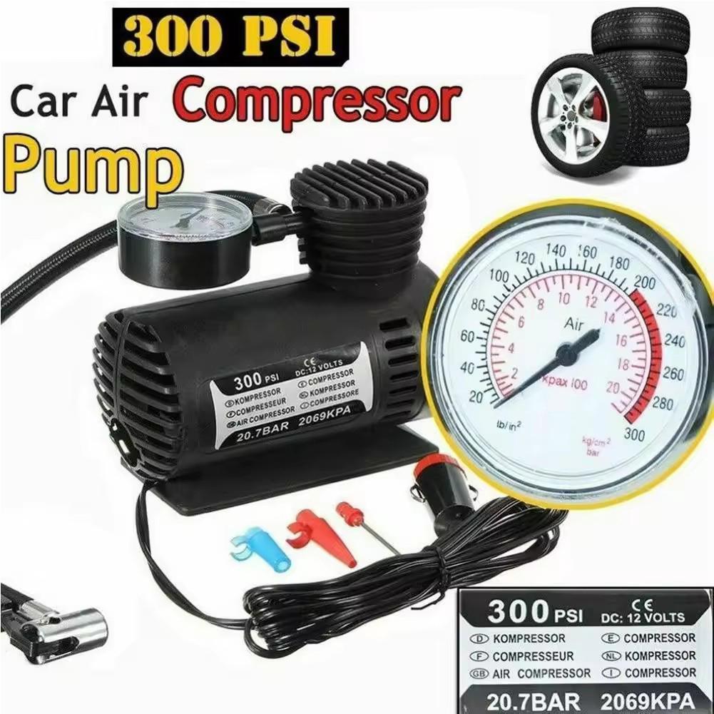Locomotive Air Pump Auto Electric Air Pump Mini Car Portable Tire Auto Reliable Explosion-proof Inflator Safe Tool Repair O7X1